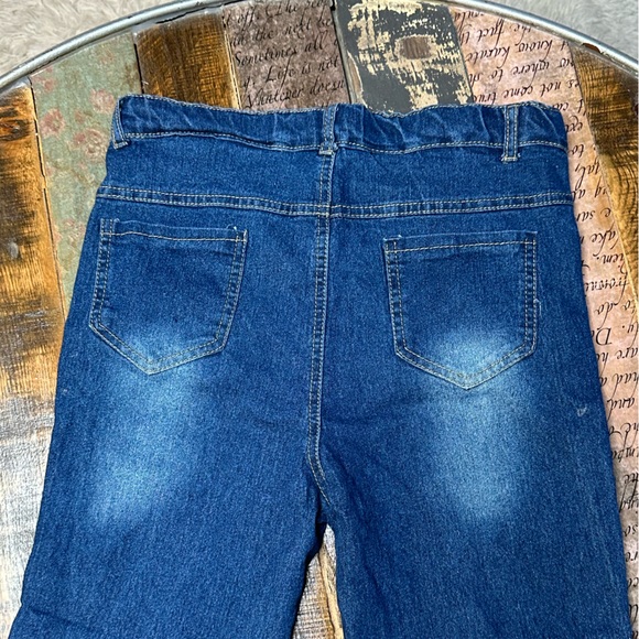 💥 BOGO 💥 Girls Boutique Denim | double frayed hem jeans 12-14 - Picture 2 of 5